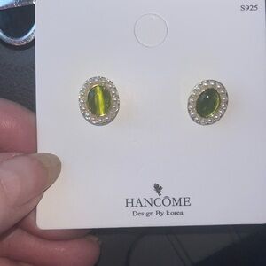 New sterling silver hancome earrings